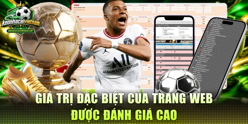 Giá trị đặc biệt của trang web được đánh giá cao