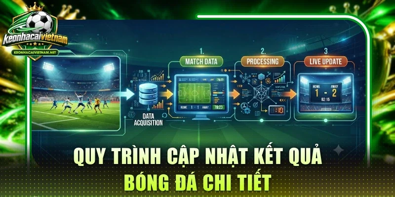 Quy trình cập nhật kết quả bóng đá chi tiết